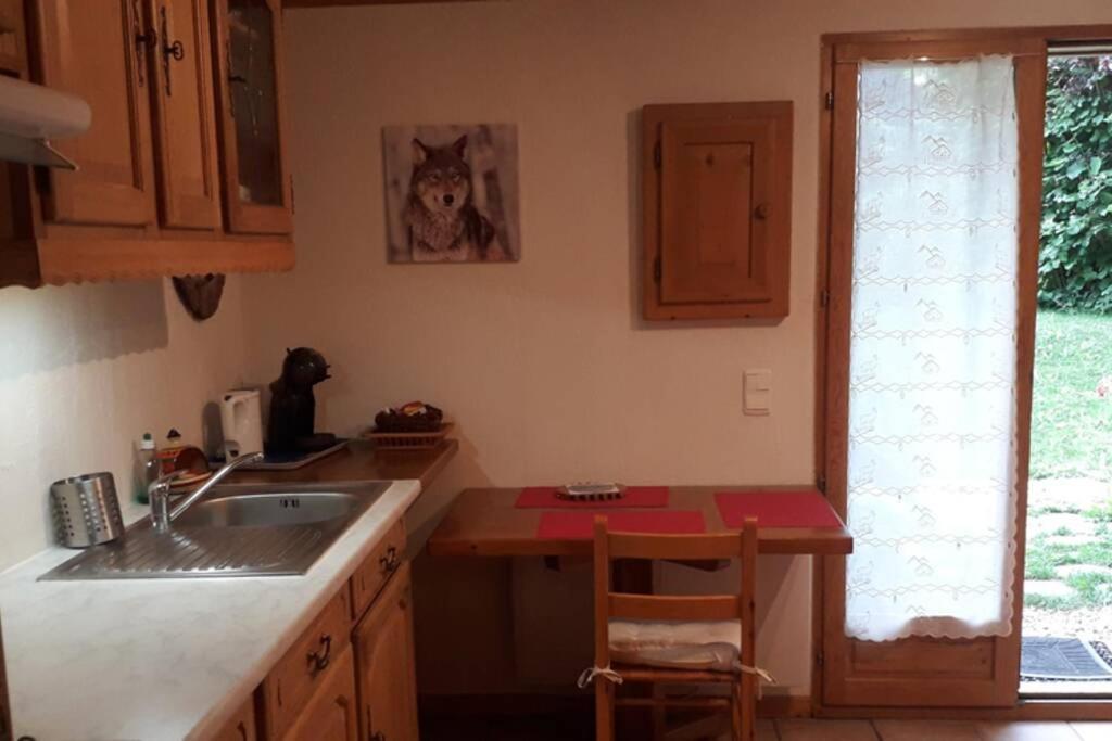 A4 Km De Megeve Tres Joli Studio Avec Jacuzzi ,Vue Sur Les Montagnes Au Calme 프라즈쉬아를리 외부 사진