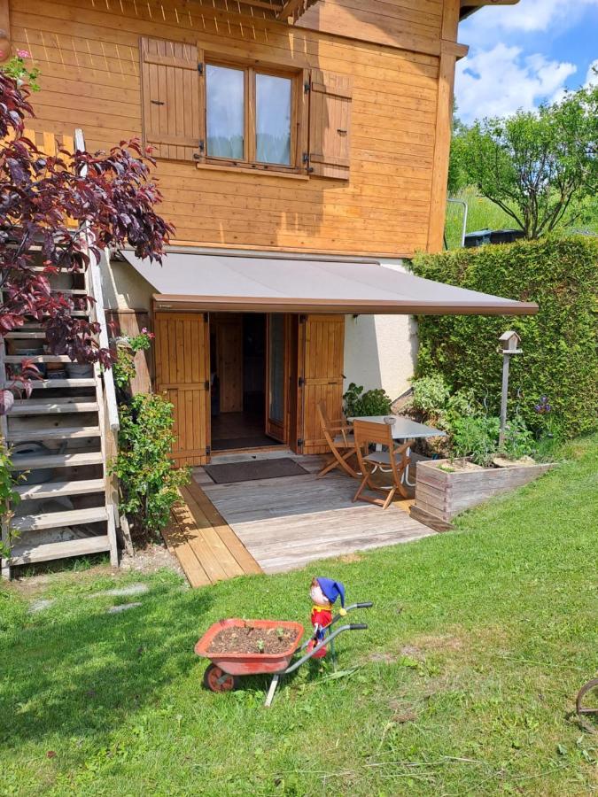 A4 Km De Megeve Tres Joli Studio Avec Jacuzzi ,Vue Sur Les Montagnes Au Calme 프라즈쉬아를리 외부 사진